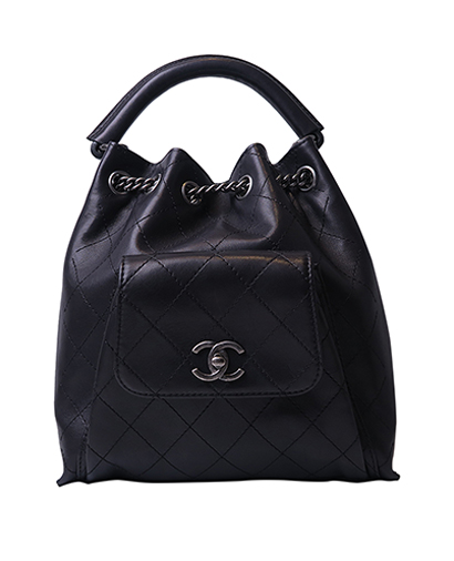 Urban Luxury Drawstring Backpack, front view